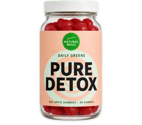 Natural Mojo Pure Detox bottle front label