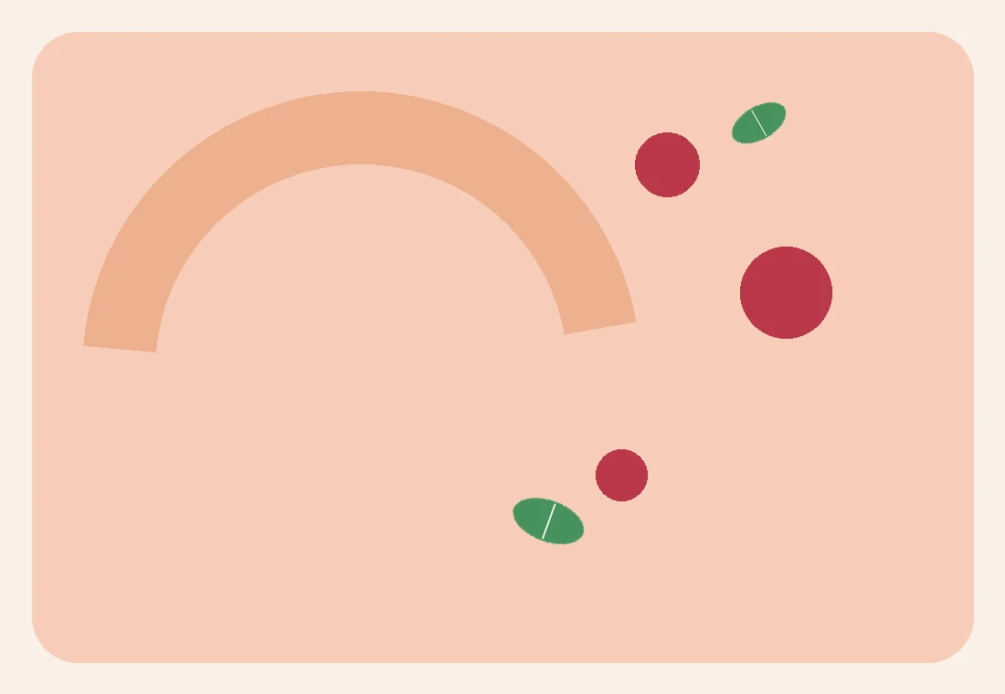 Abstract wellness routine illustration